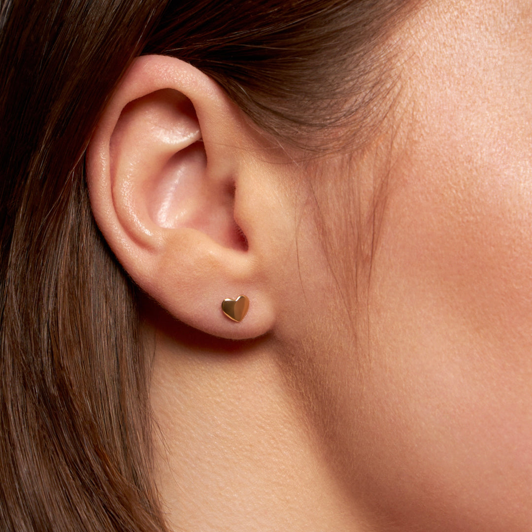 Ohrstecker MORE AMORE 18kt Gold - 6 x 6 mm