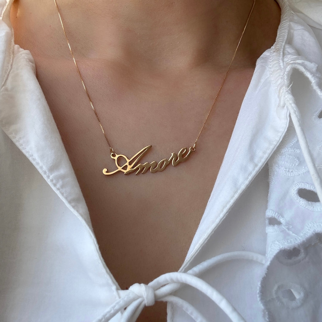 Kette FOREVER YOURS - personalisierbar - 18kt Gold, poliert