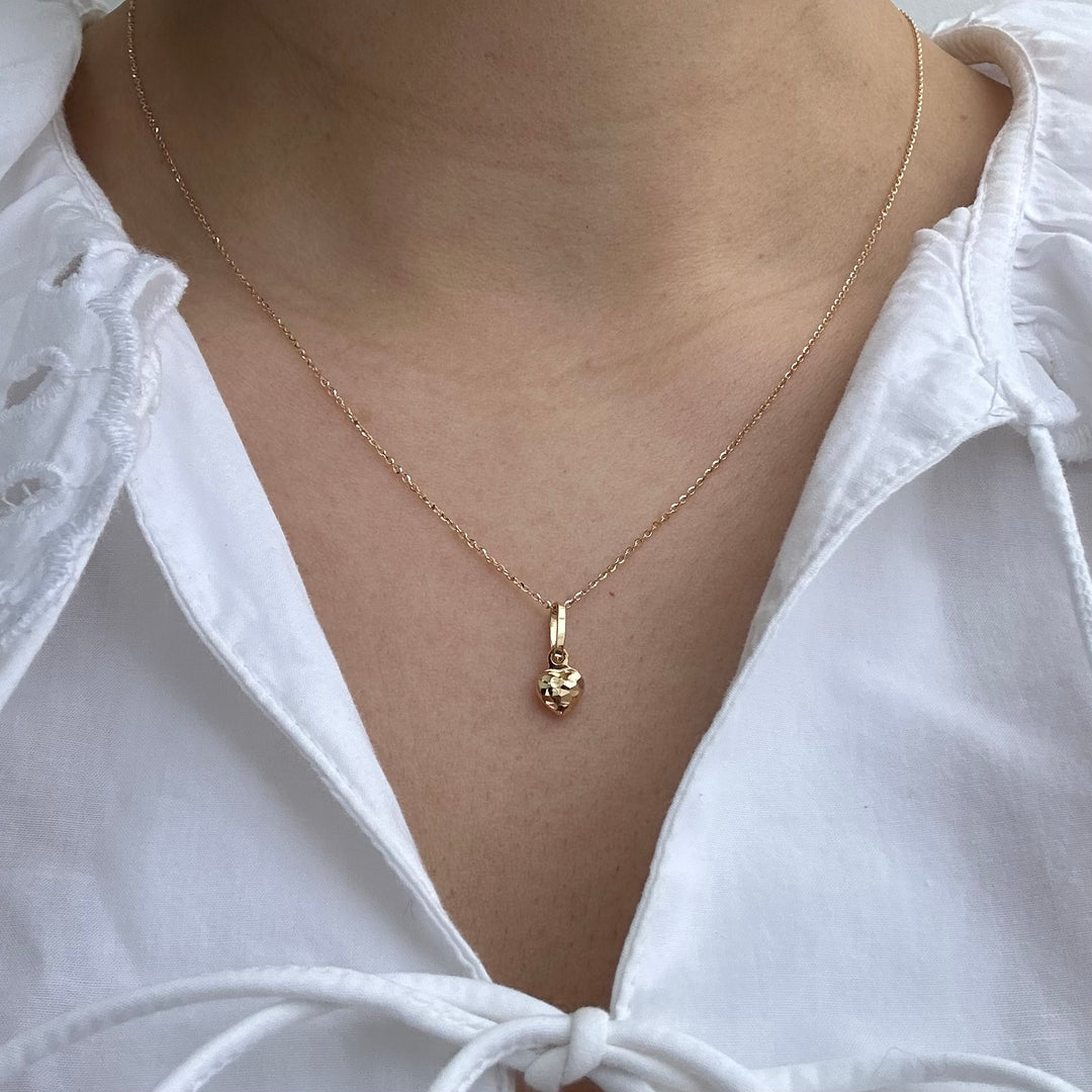 Anhänger AMORE MIO 18 kt Gold - poliert & facettiert