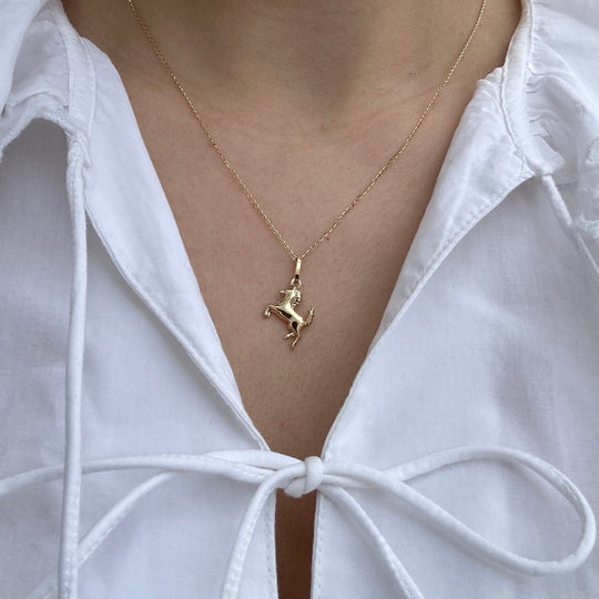 Anhänger CAVALLO II 18 kt Gold - 12x15mm