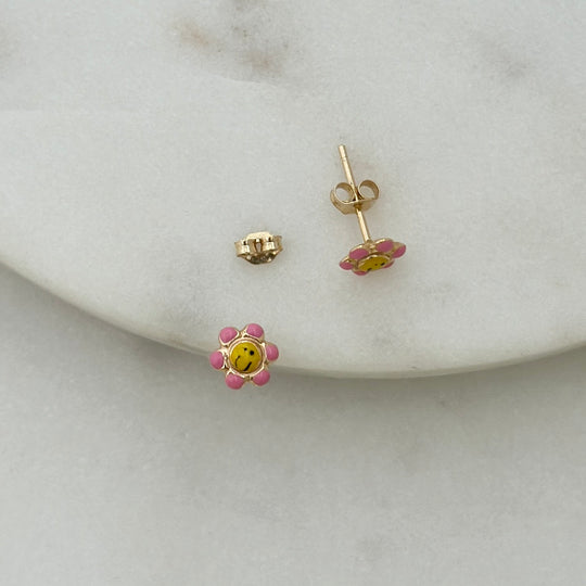 Ohrstecker DOLCI 18 kt Gold | Emaille - 6x6mm