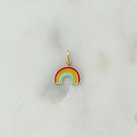 Anhänger DOLCI "COLORI" 18 kt Gold | Emaille - 12x9mm