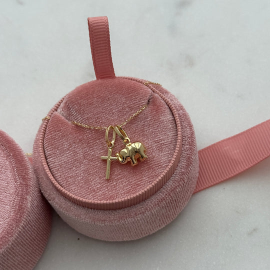 Anhänger ROSALIA 18kt Gelbgold - 6x10mm