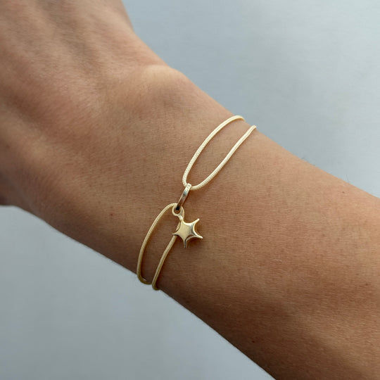 Zartes Armbändchen - handgeknüpft und größenverstellbar