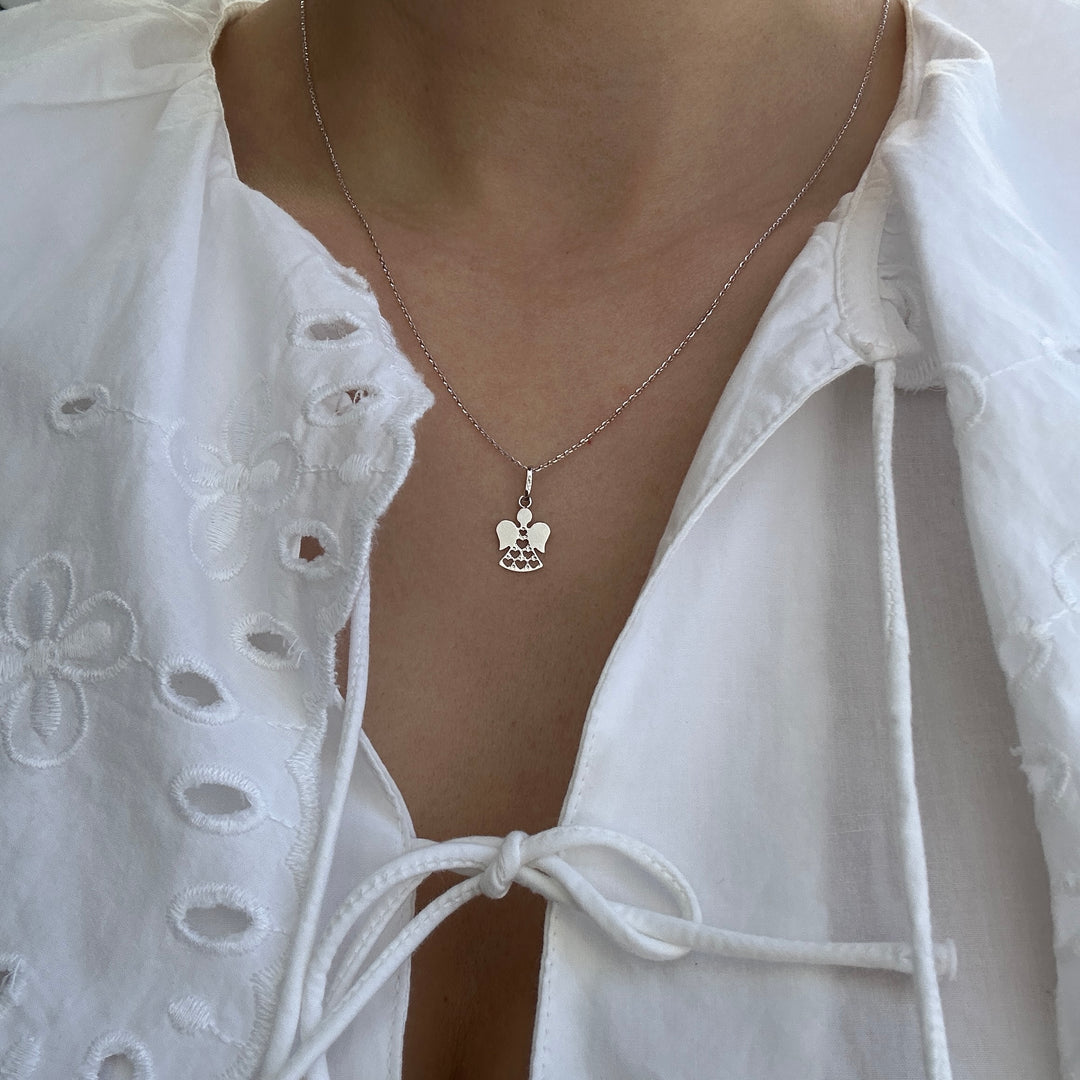 Anhänger ANGELINA 18kt Weißgold - 10x11mm