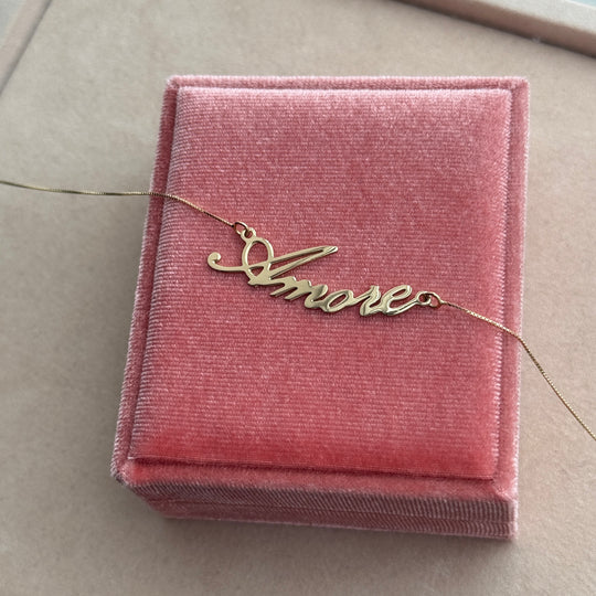 Kette FOREVER YOURS - personalisierbar - 18kt Gold, poliert