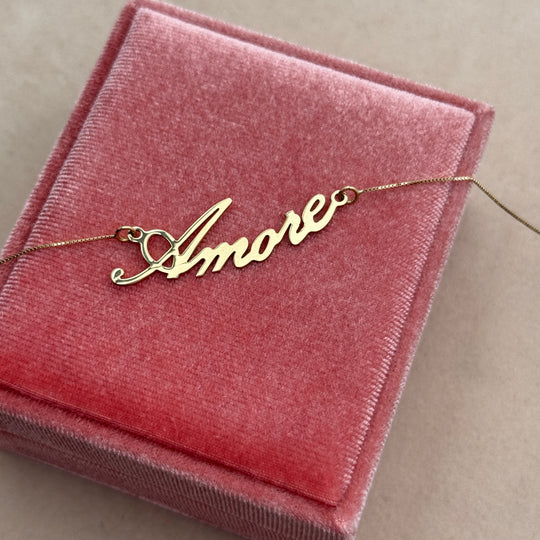 Kette FOREVER YOURS - personalisierbar - 18kt Gold, poliert