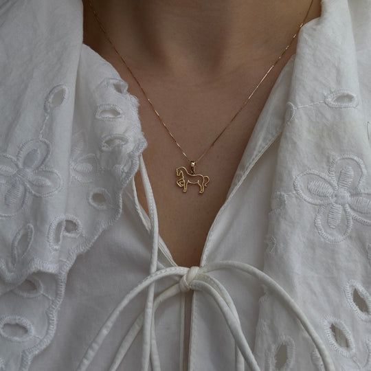 Anhänger LIBERTÀ 18 kt Gold - 12x16mm