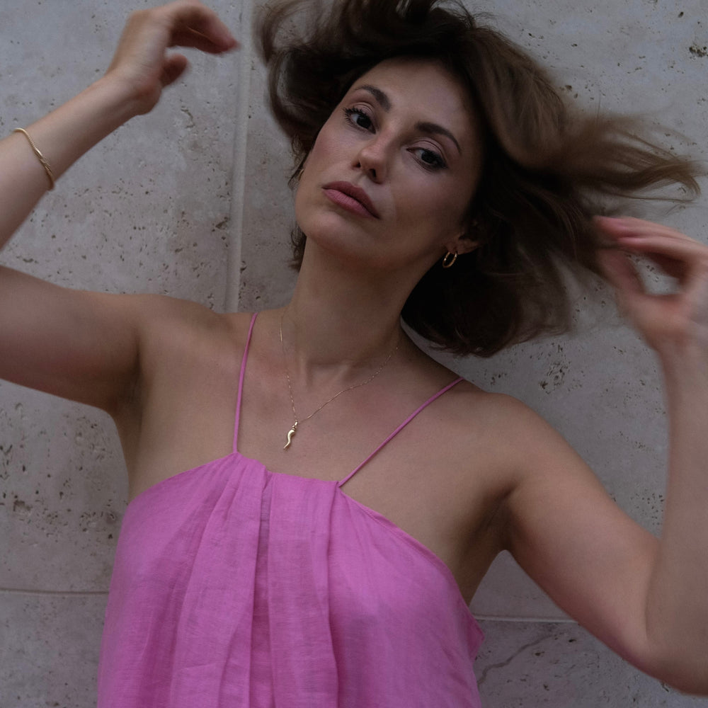 Anhänger CORNICELLO 18kt Gold - 20x6 mm