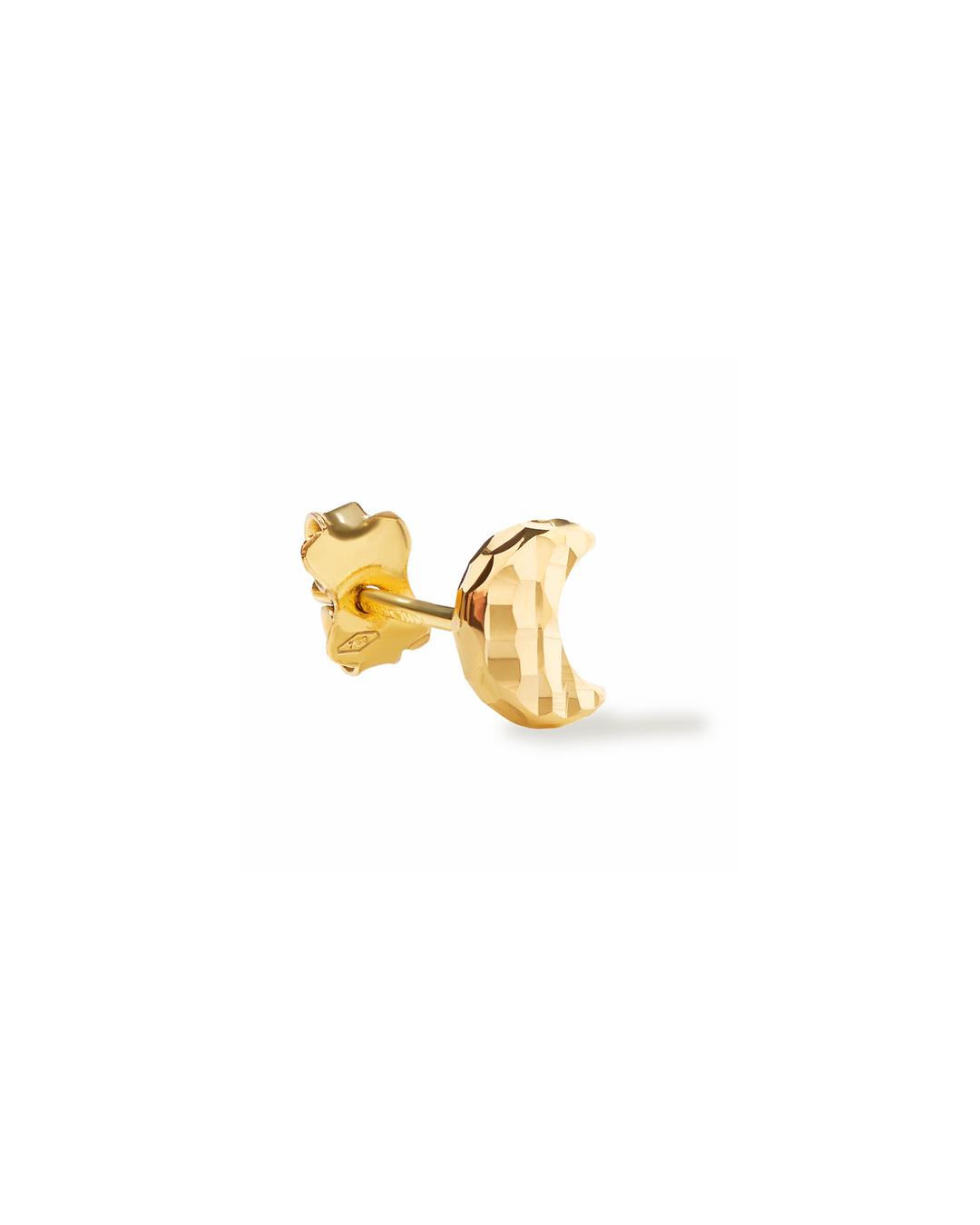 mond-ohrstecker-18-karat-gold-750-facettiert-gehaemmert