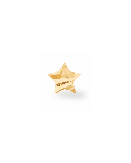 Stella Stern Ohrstecker aus 18 Karat Gold 750 mit gehämmerter Oberfläche