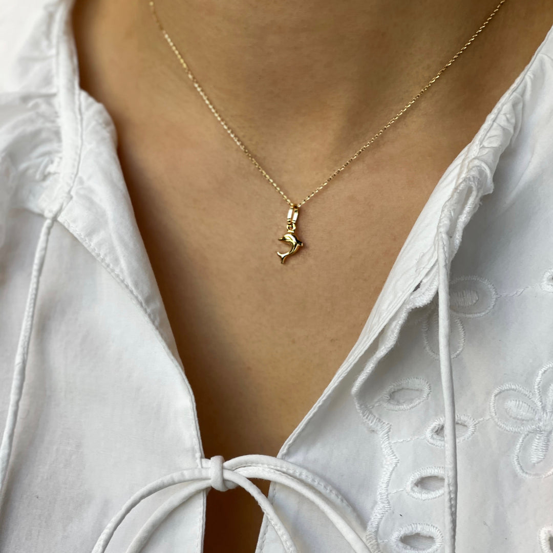 Anhänger DELFINO  18 kt Gold - 8x10mm