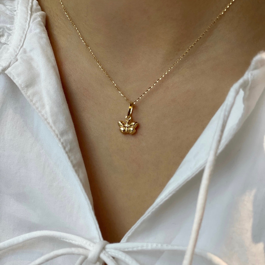 Anhänger FARFALLA 18 kt Gold - 9x6mm