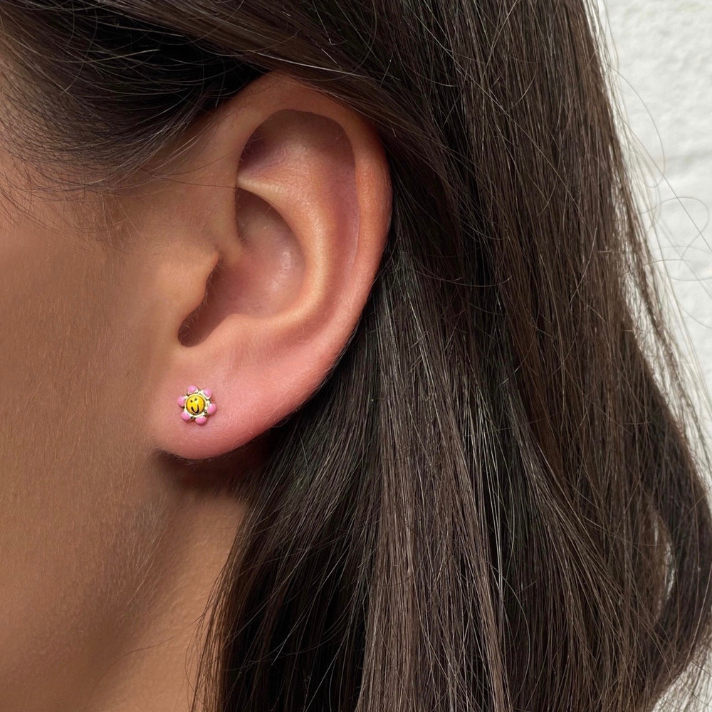 Ohrstecker DOLCI 18 kt Gold | Emaille - 6x6mm